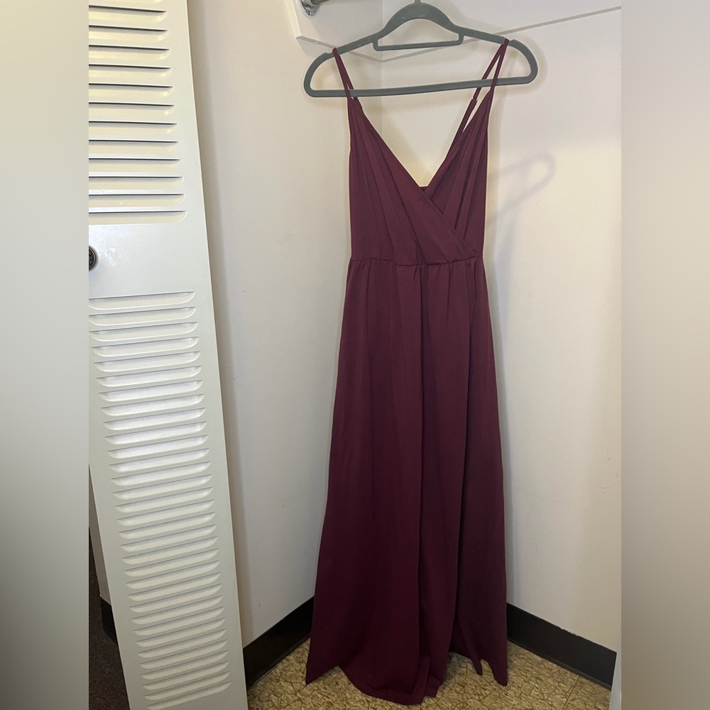 Chic Plum Maxi Dress